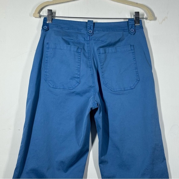 Sundance Pants Women's 2 Blue Barrel Cotton Classic‎ Coastal Nautical Preppy - Picture 4 of 7